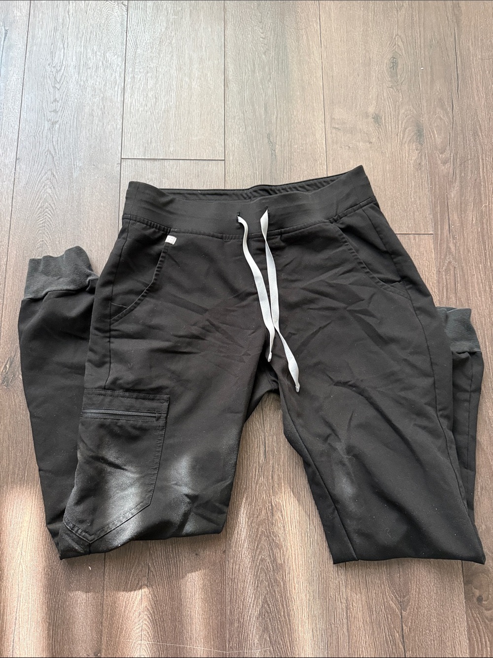 Figs Black Joggers with Drawstring